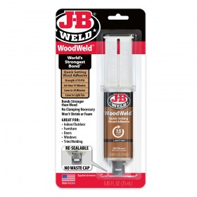 J-B Weld 50151 WoodWeld Syringe Wood Repair Epoxy - 25mL