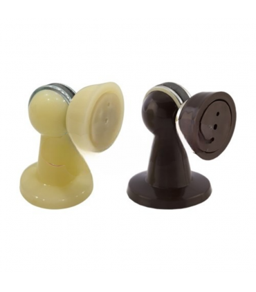 Nelon Wall Mounted PVC Dual-Locking Magnetic Door Stopper