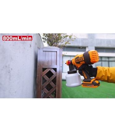 Ingco CSGLI2004 20V Lithium-ion Cordless Spray Gun - Bare Unit
