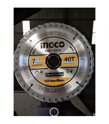Ingco TSB118515 7 Inch 40T Wood Cutting TCT Saw Blade