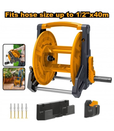 Ingco HHR40122 40m Foldable Handle Wall Mount Garden Hose Reel