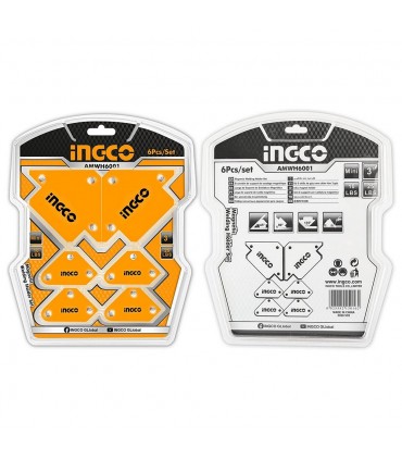 Ingco AMWH6001 6 Pcs Magnetic Welding Holder Set