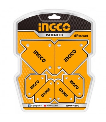 Ingco AMWH6001 6 Pcs Magnetic Welding Holder Set