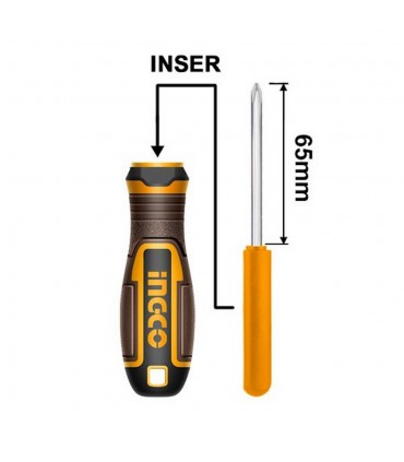 Ingco AKISD3001 30 Pcs Interchangeable Screwdriver and Bits Set