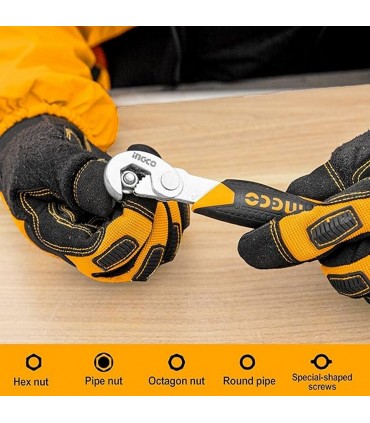 Ingco HBWS110808 2 Pcs Durable Steel Bent Wrench Set