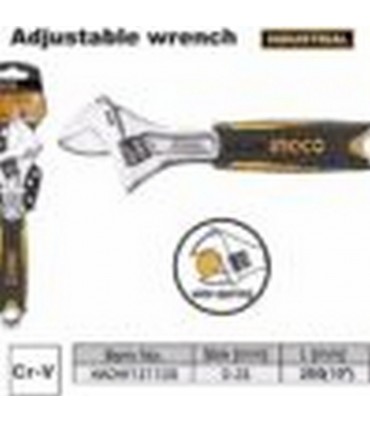 Ingco HADW131108 250mm Durable Steel Adjustable Wrench