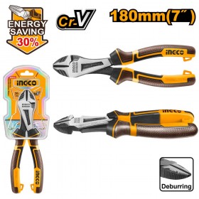 Ingco HHHDCP28180 7 Inch Industrial High Leverage Diagonal Cutting Pliers
