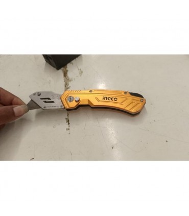 Ingco HUK6288 180mm 6 PCS Blade Folding Cutter Knife