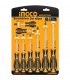 Ingco HKSD0828 8 Pcs High Durability Comfortable Grip Screwdriver Set