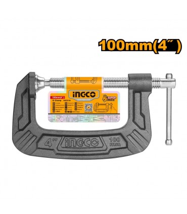 Ingco HGC0104 4 Inch High-Strength Precise Clamping G Clamp