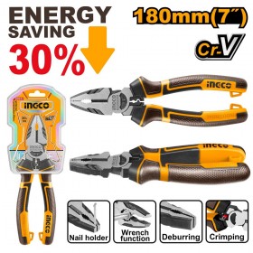 Ingco HHCP28180 7 Inch 180mm Strong Grip High Leverage Combination Pliers
