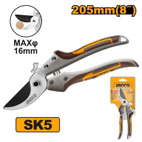 Ingco HPS0308 8 Inch 205mm Blade Ergonomic Grip Pruning Shear