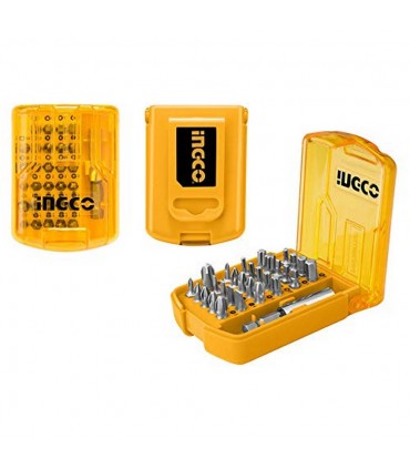 Ingco AKSD08301 30 Pcs 25mm Magnetic Holder Screwdriver Bits Set