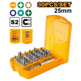 Ingco AKSD08301 30 Pcs 25mm Magnetic Holder Screwdriver Bits Set