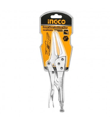Ingco HLNP0209 9 Inch Adjustable Jaw Long Nose Locking Plier