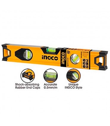 Ingco HSL08040 40cm Heavy Duty Accurate Vials Spirit Level