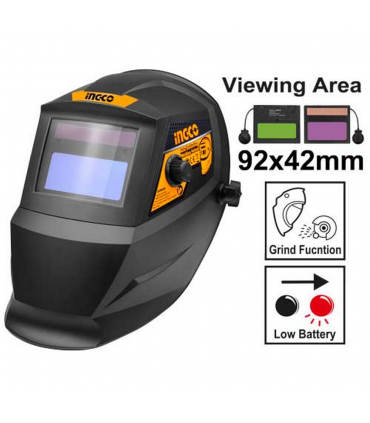 Ingco AHM008 92×42mm DIN 4 Auto Darkening Welding Helmet