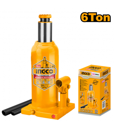 Ingco HBJ602 6 TON 216mm Hydraulic Bottle Jack