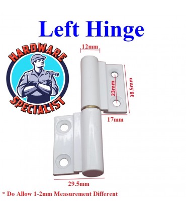 HDB 565 Toilet Bi Fold Door Roller Hinge