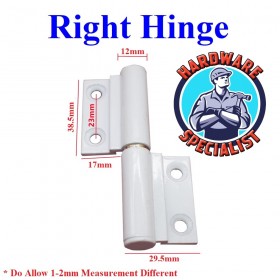 HDB 565 Toilet Bi Fold Door Roller Hinge