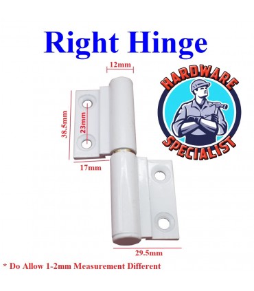 HDB 565 Toilet Bi Fold Door Roller Hinge