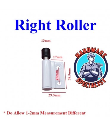 HDB 565 Toilet Bi Fold Door Roller Hinge