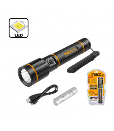 Ingco HCFL1865051 450lumens Waterproof Rechargeable LED Flashlight