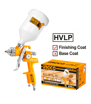 Ingco ASG1061 600cc HVLP Gravity Paint Spray Gun