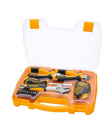 Ingco HKTH10258 Hand Tool Set With Plastic Hard Case - 25 Pieces