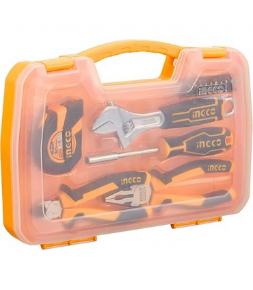 Ingco HKTH10258 Hand Tool Set With Plastic Hard Case - 25 Pieces