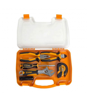 Ingco HKTH10258 Hand Tool Set With Plastic Hard Case - 25 Pieces