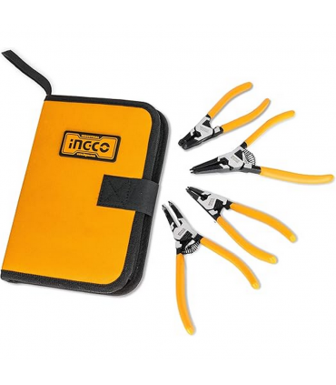 Ingco HCCPS26125 125mm Cr-V Circlip Plier Set - 4 Pieces