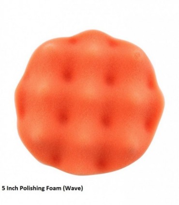 5 inch Car Polishing Velcro Foam Pad (Contour)