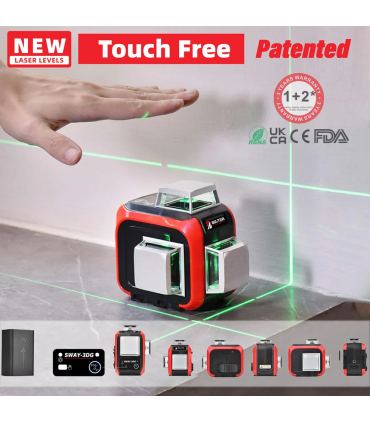Beiter SWAY-3DG 360° Self-leveling Tri-Plane Green Laser Level with Motion Sensor