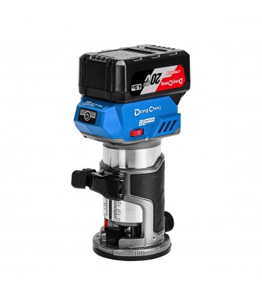Dong Cheng DCKIT17 20V Lithium-ion 4.0 Ah Cordless Combo Kit - (Trimmer + Jig Saw +  Driver Drill)
