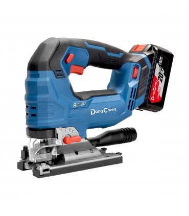 Dong Cheng DCKIT17 20V Lithium-ion 4.0 Ah Cordless Combo Kit - (Trimmer + Jig Saw +  Driver Drill)