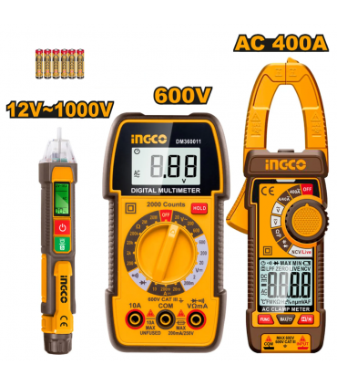 Ingco Electrical Test Kit Voltage Detector - 3PCS/Set