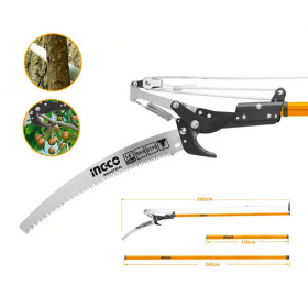 Ingco HEPS25281 25mm Extendable Tree Telescopic Pruning Cutter and Saw