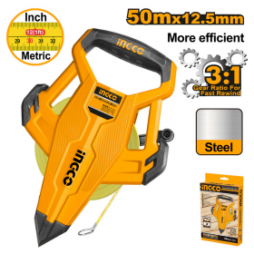 Ingco HSMT8550 50mx12.5mm Steel Measuring Tape