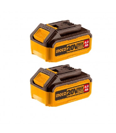Ingco COSLI240312 P20S Lithium-Ion 4.0 Ah Battery Kit