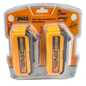 Ingco COSLI240312 P20S Lithium-Ion 4.0 Ah Battery Kit