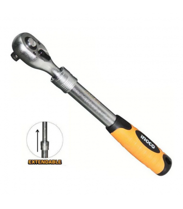 Ingco HRTH08128L 320-450mm 72T 1/2" Drain Extendable Ratchet Wrench