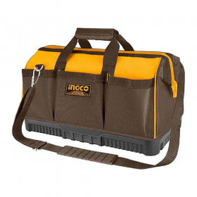 Ingco HTBG08 16" Heavy Duty Industrial Tool Bag with 16 Pockets