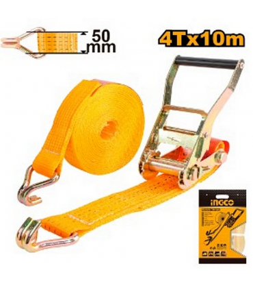 Ingco HRSP4101 50mm x 10M Ratchet Tie Down Strap - 4 Tons