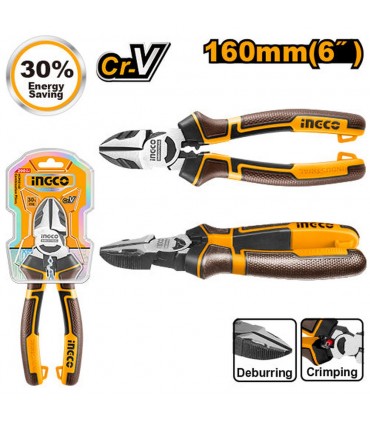 Ingco HHLDCP28160 6 Inch High Leverage Diagonal Cutting Pliers