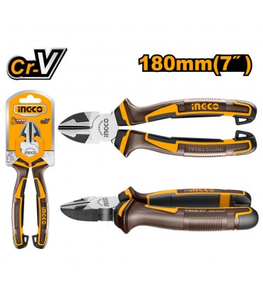 Ingco HDCP28188 180mm Heavy Duty Diagonal Cutting Pliers