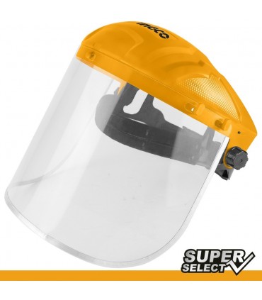 Ingco HFSPC32 39 x 20cm Adjustable Head Gear Impact Face Shield Resistant