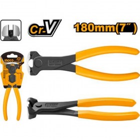 Ingco HECP02180 7 Inch Comfortable Grip Sharp Jaws End Cutting Pliers