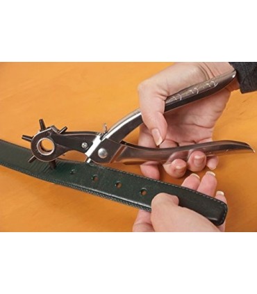 Ingco HLHP01 Auto-Release Ergonomic Handle 6-Size Leather Hole Punch