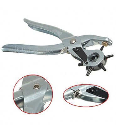 Ingco HLHP01 Auto-Release Ergonomic Handle 6-Size Leather Hole Punch